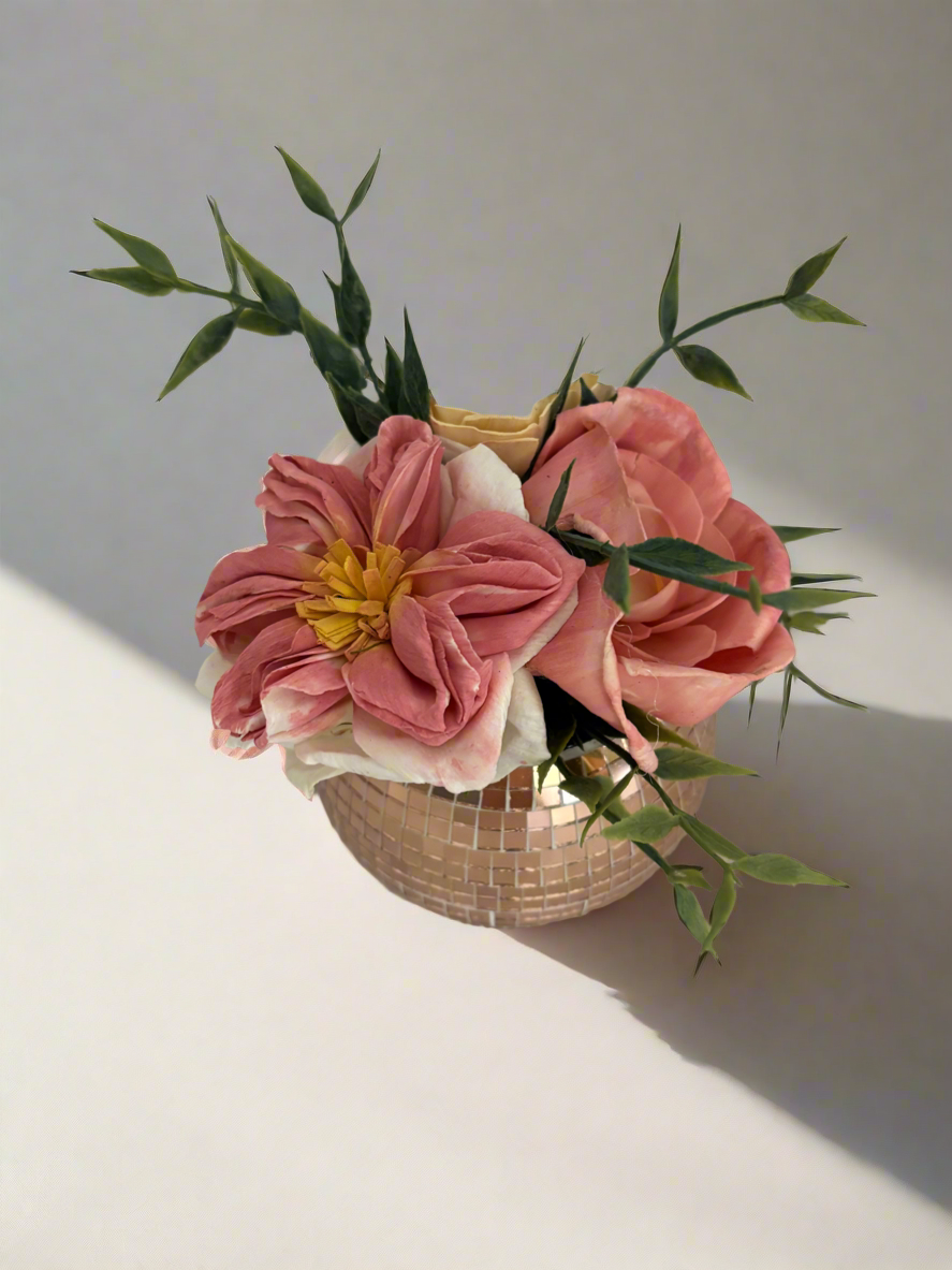 Disco ball flowers