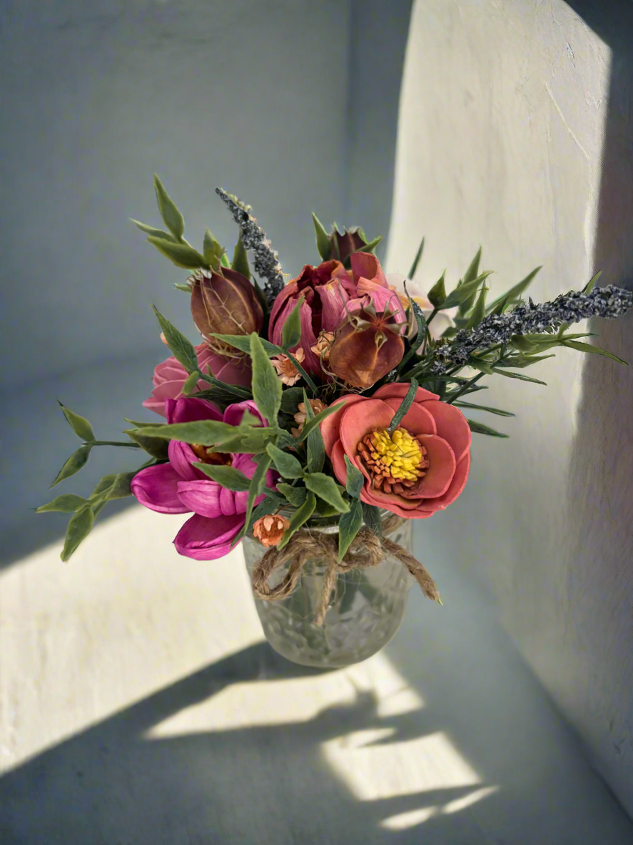 Small wildflower jar