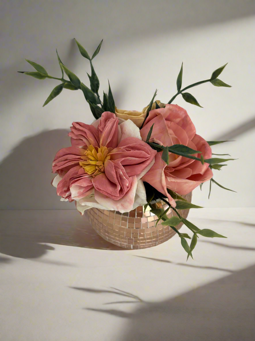 Disco ball flowers