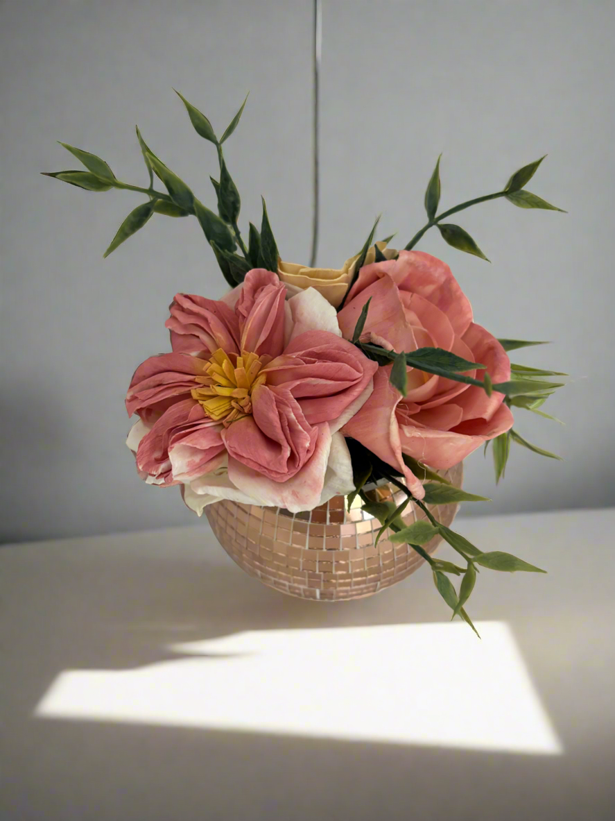 Disco ball flowers