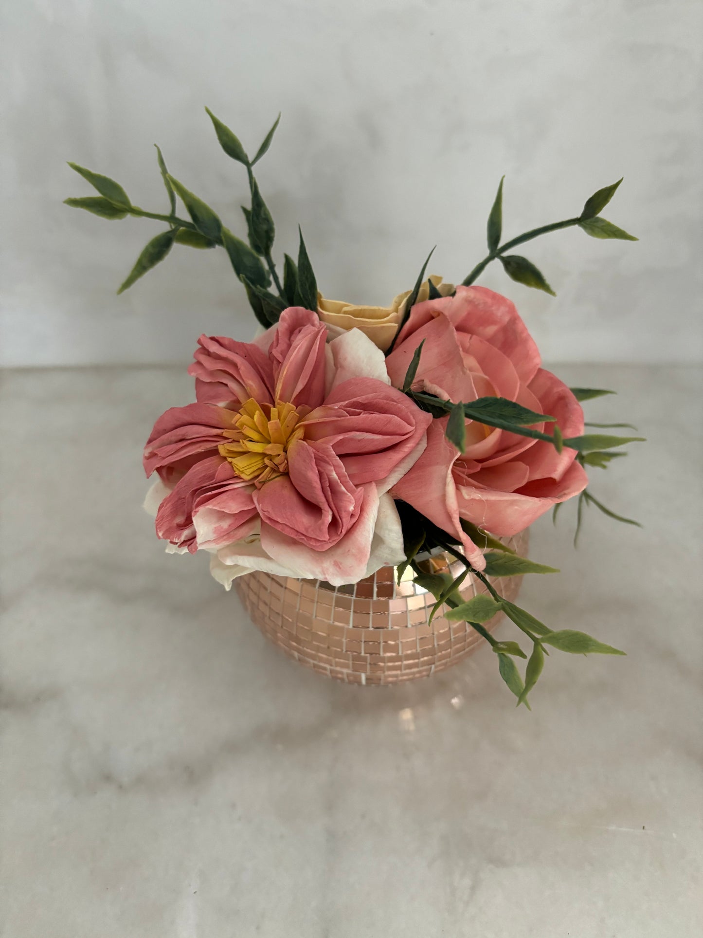 Disco ball flowers
