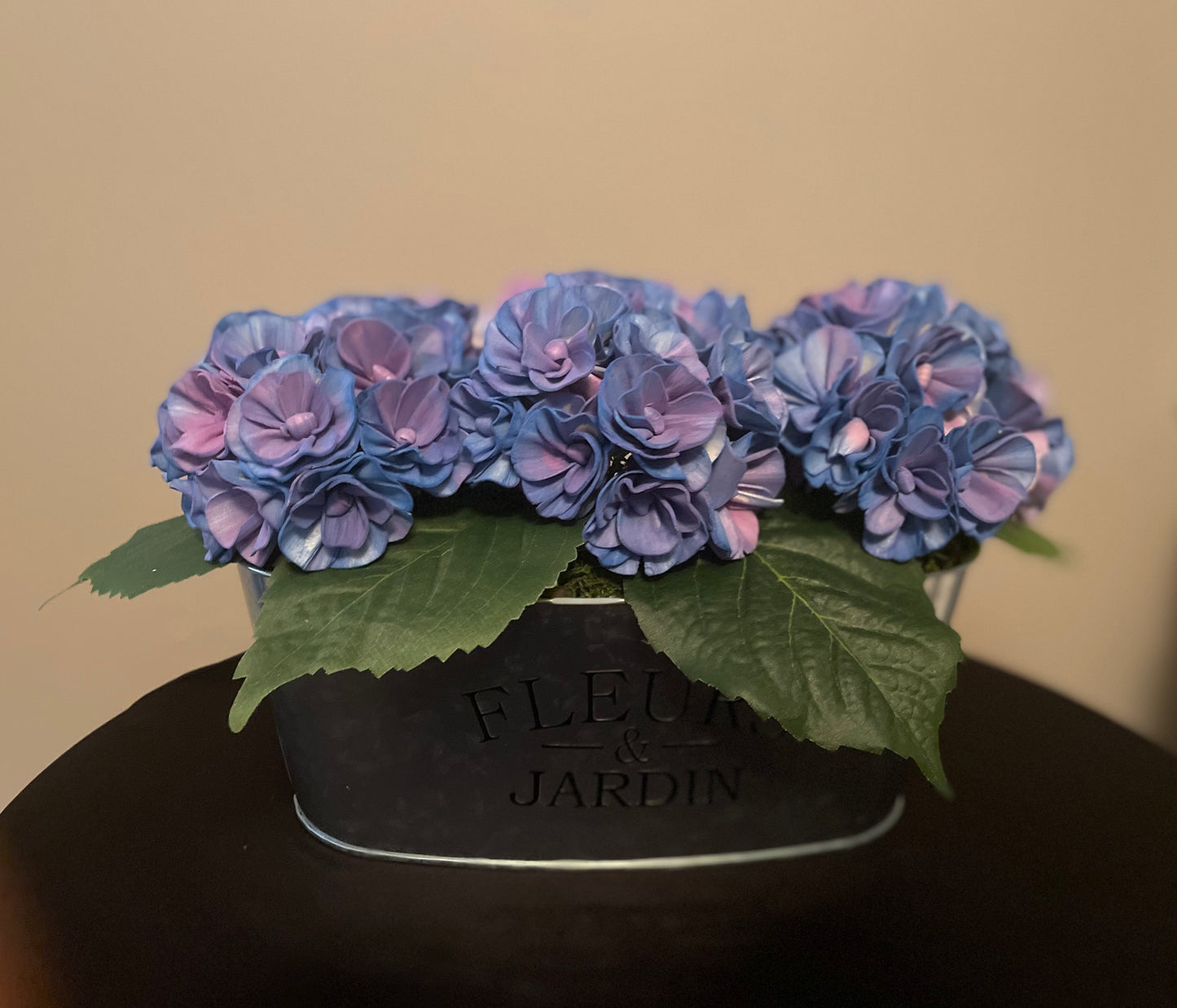Blue hydrangeas
