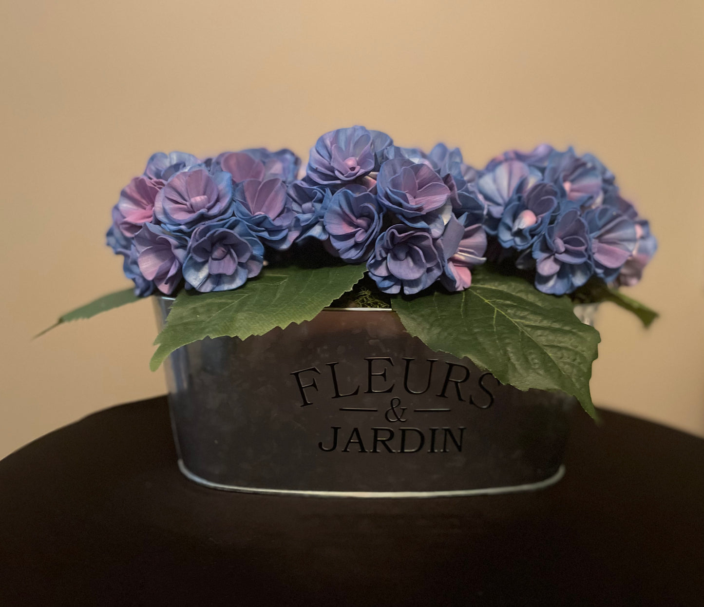 Blue hydrangeas