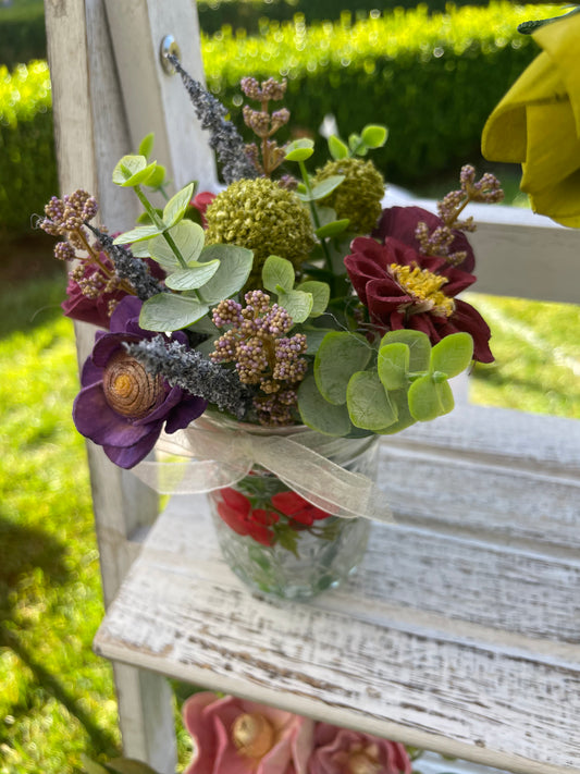 Small wildflower jar